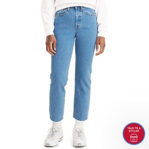 Levi’s wedgies medium wash, size 26